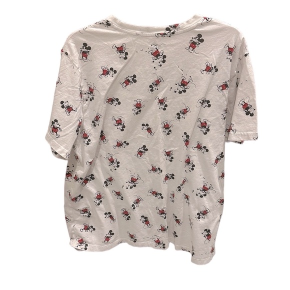 Disney Store womens t-shirt XL white black red Mickey Mouse short sleeve - Picture 2 of 3